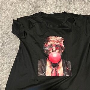 Black T-Shirt with Graphic Print